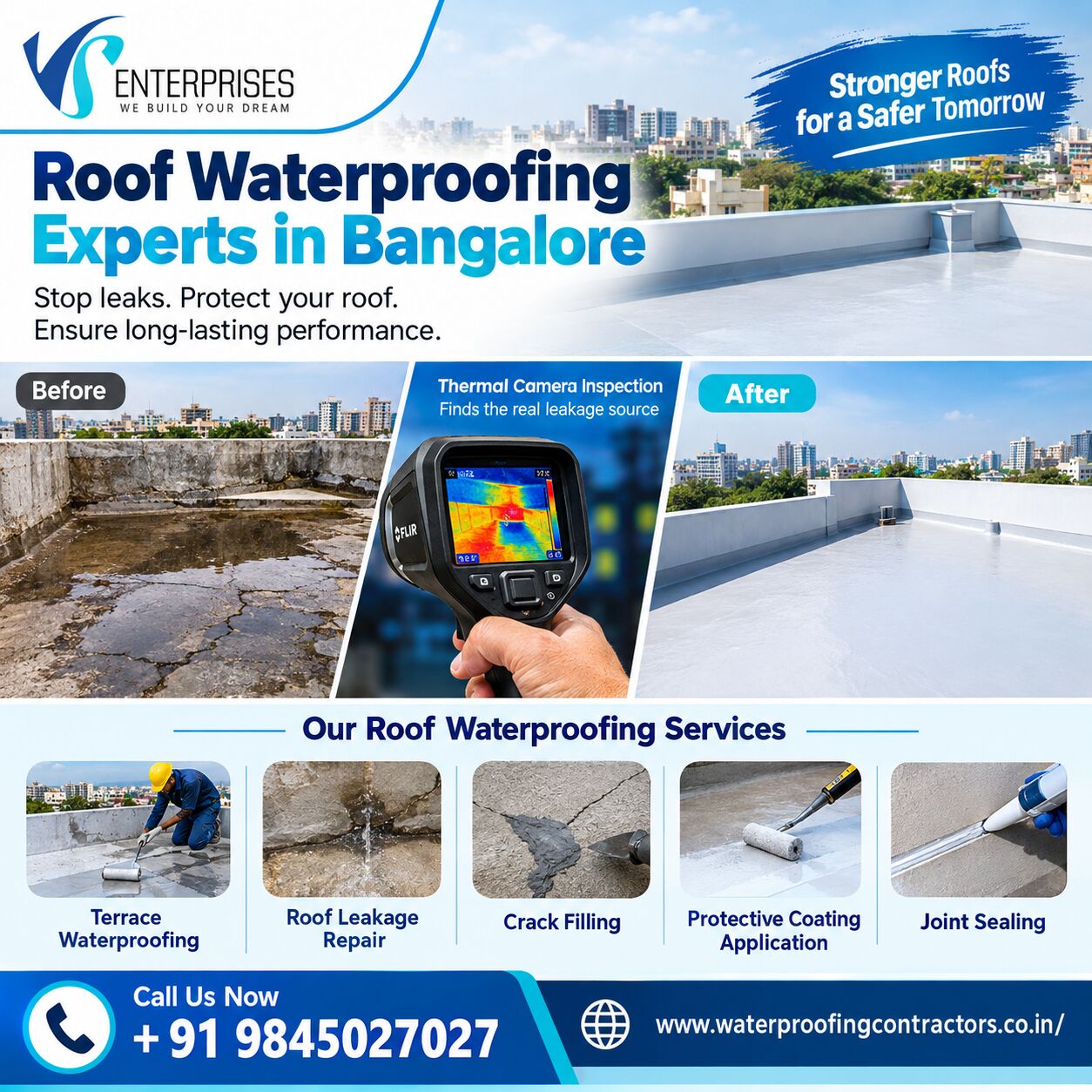 Bangalore, Construction, Roof Waterproofing Experts In Bangalore