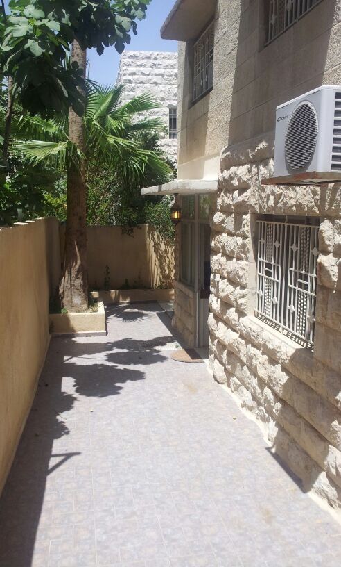 Amman, Apartments, Flats, Houses & Villas, JOD 500/month,  Furnished,  2 BR,  90 Sq. Meter,  A Newly Renovated Furnished Flat - From Owner- PRIVATE Entrance & Garden-Character-GYM
