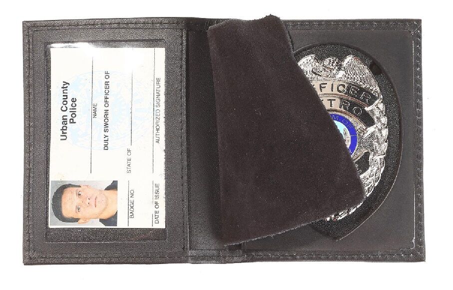 New York, Clothing & Accessories, USD 4,  Police Leather Badge Holder Wallet, ID Card Holder Purse