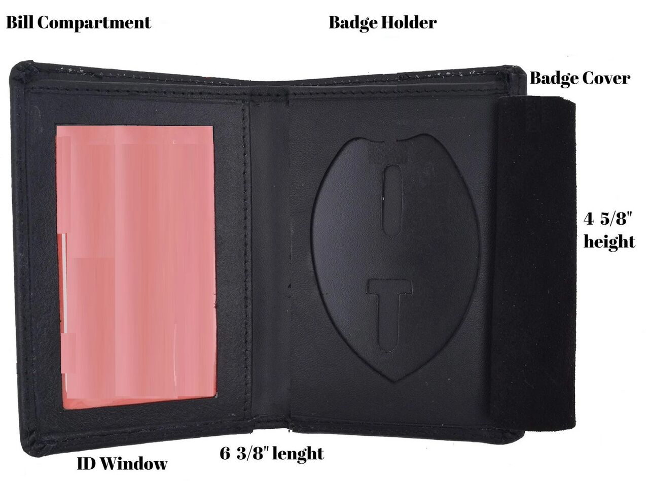 New York, Clothing & Accessories, USD 4,  Police Leather Badge Holder Wallet, ID Card Holder Purse