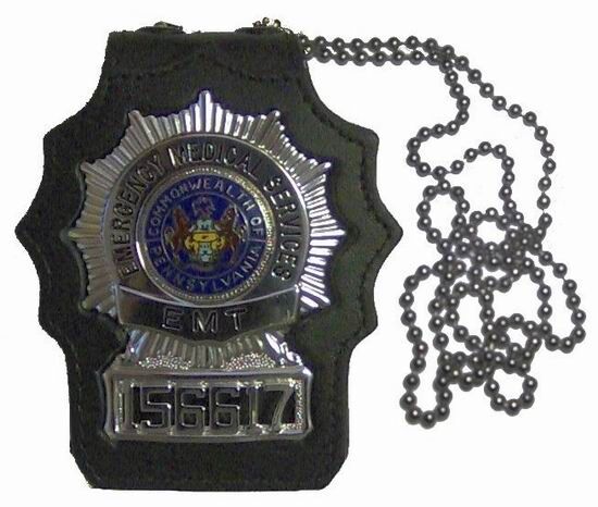 New York, Clothing & Accessories, USD 4,  Leather Badge Holder Wallets, Neck Wallet, Leather ID Card Holder Purse