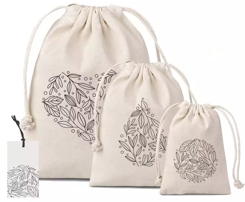 New York, Clothing & Accessories, Muslin Bag Cotton Pouch Party Favor Bag Cotton Wedding Bag Dust Bag