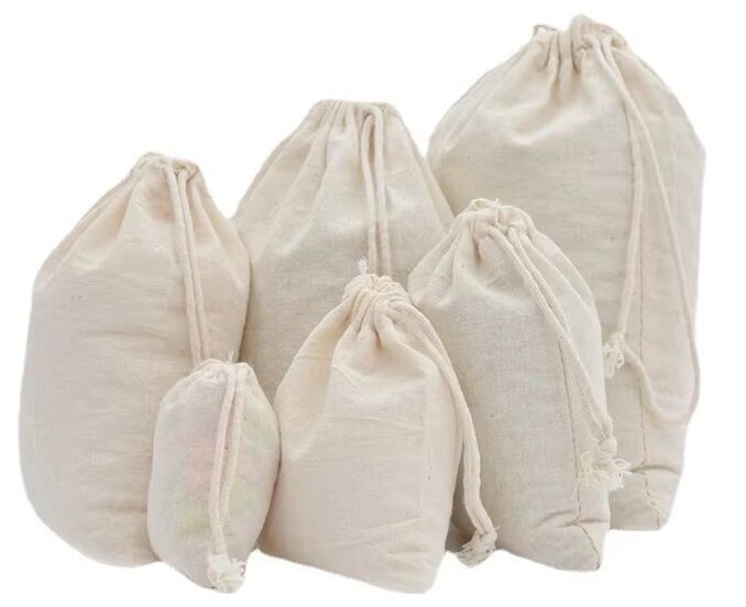 New York, Clothing & Accessories, Muslin Bag Cotton Pouch Party Favor Bag Cotton Wedding Bag Dust Bag