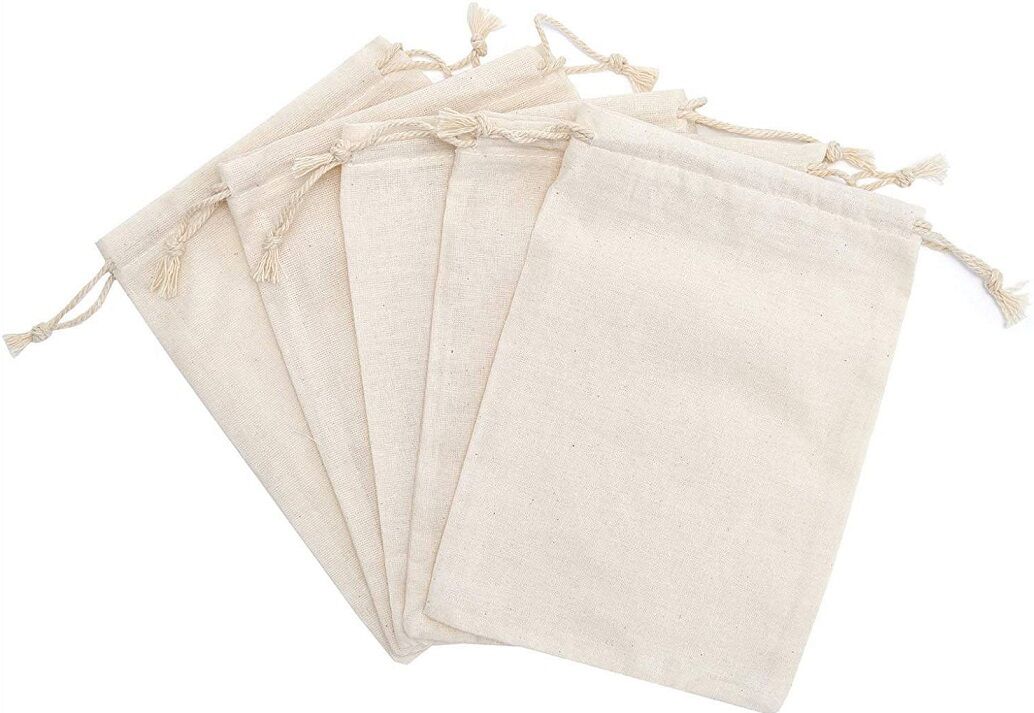 New York, Clothing & Accessories, Muslin Bag Cotton Pouch Party Favor Bag Cotton Wedding Bag Dust Bag