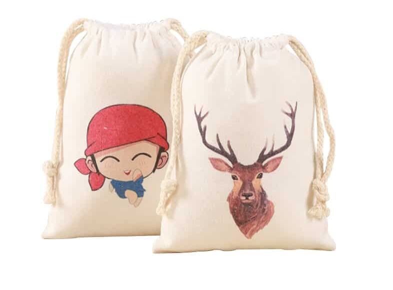 New York, Clothing & Accessories, Cotton Pouch Mini Muslin Cloth Bags Cotton Dust Drawstring Bag, Promotional Muslin Bag