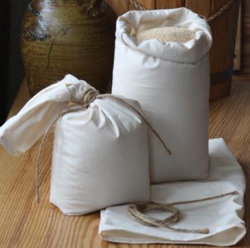 New York, Clothing & Accessories, Cotton Flour Bag Cotton Rice Packing Bags Grain Storage Canvas Bags Custom Logo Printed