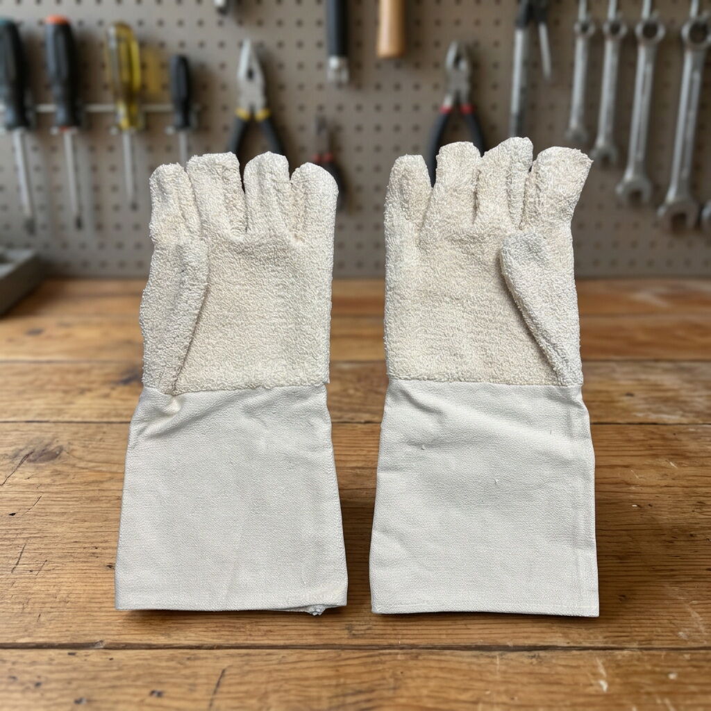 New York, Clothing & Accessories, USD 1,  Cotton Terry Cloth 5 Finger Gloves, Triple Cotton Terry Bakery Glove & Mitts