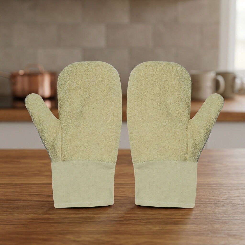New York, Clothing & Accessories, USD 1,  Heat Resistant Cotton Terry Cloth Mitten, Bakery Cotton Terry Mitten, Canvas Terry Mitts