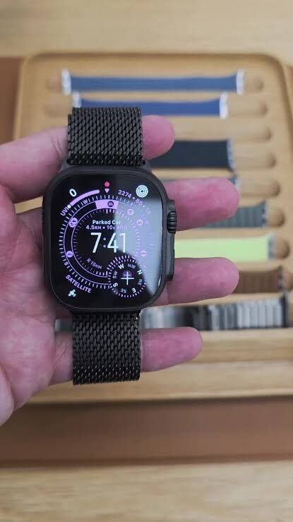 Juffair, Mobile Phones, BHD 240,  Apple Watch Ultra 3 Black Titanium Metal Strap Special Edition New Condition With Warranty