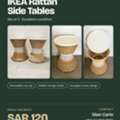 SAR 120,  IKEA Rattan Side Tables (Set Of 2) &ndash; Riyadh