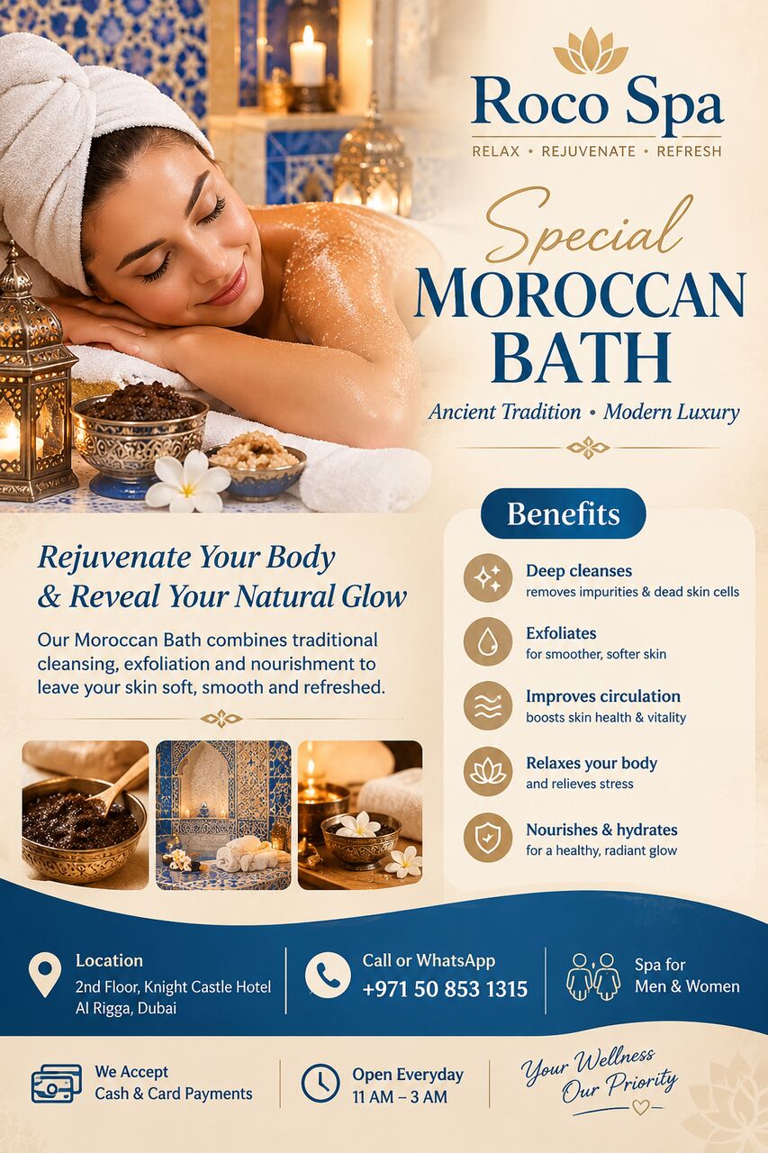 Al Rigga, Health, Discover The Art Of Moroccan Bath&Body Rejuvenation