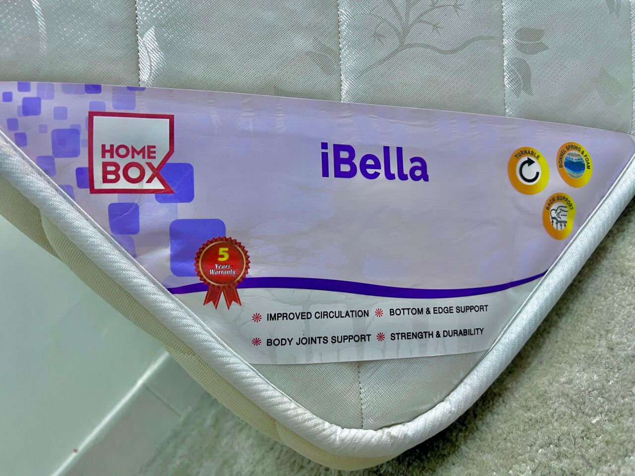 Riyadh, Furniture, SAR 450,  Mattress For Sale (Home Box) &ndash; 5 Years Warranty (Very Good Condition)