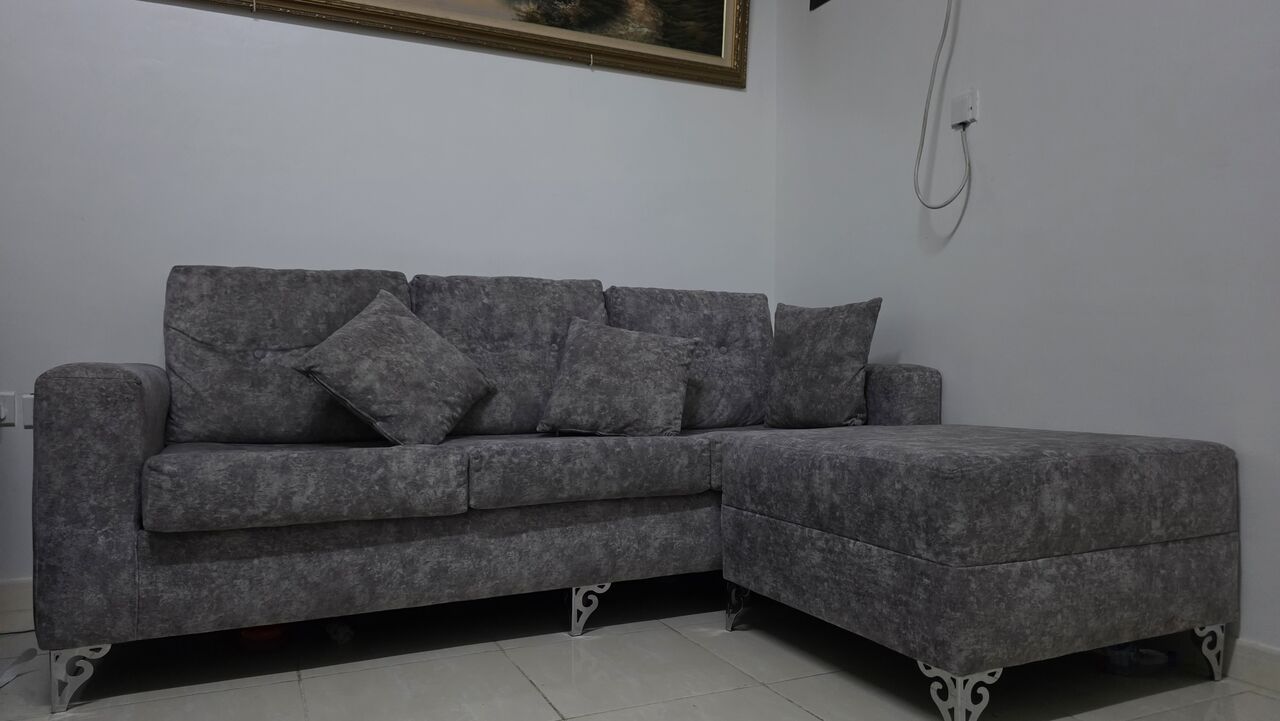 Al Sharafeyah, Furniture, SAR 450,  Clean Sofa With Good Texture Cloth Sofa For Sale