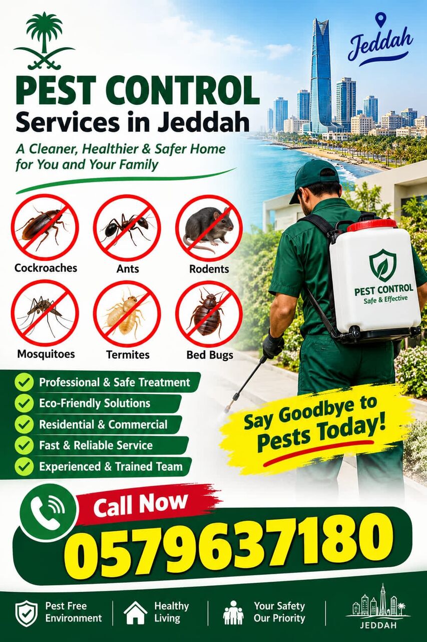 Jeddah, Pest Control, 🛡️ Best Pest Control In Jeddah | مكافحة الحشرات والقوارض بجدة