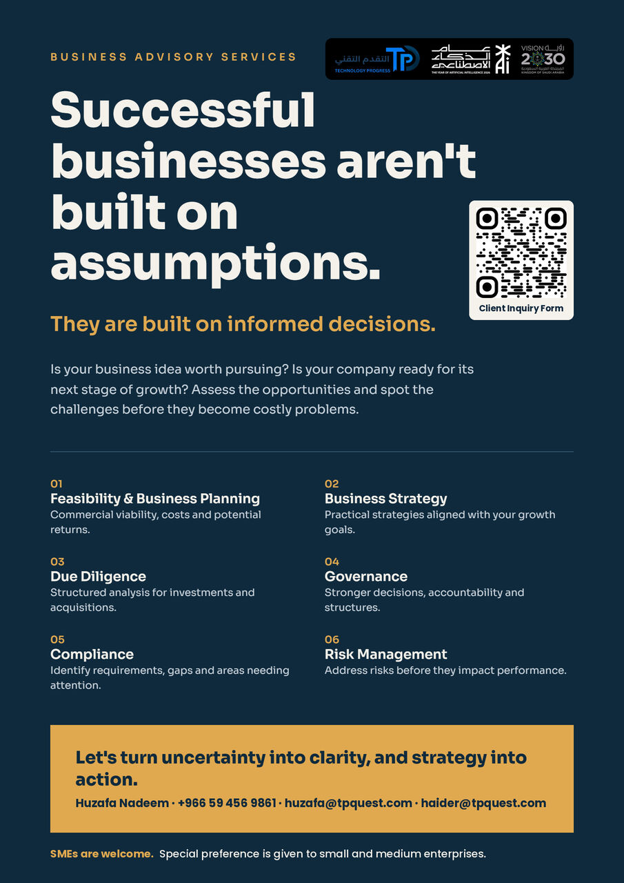Riyadh, Business, Business Advisory Service