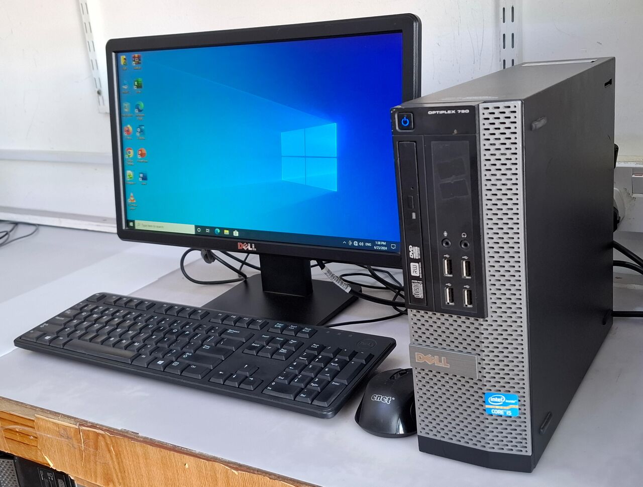 Manama, Computers, BHD 48,  Best Offer DELL Core I5 Computer Full Set With 19" HD Wide Monitor 8GB RAM + New 128GB SSD