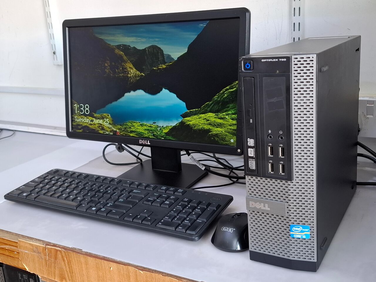 Manama, Computers, BHD 48,  Best Offer DELL Core I5 Computer Full Set With 19" HD Wide Monitor 8GB RAM + New 128GB SSD