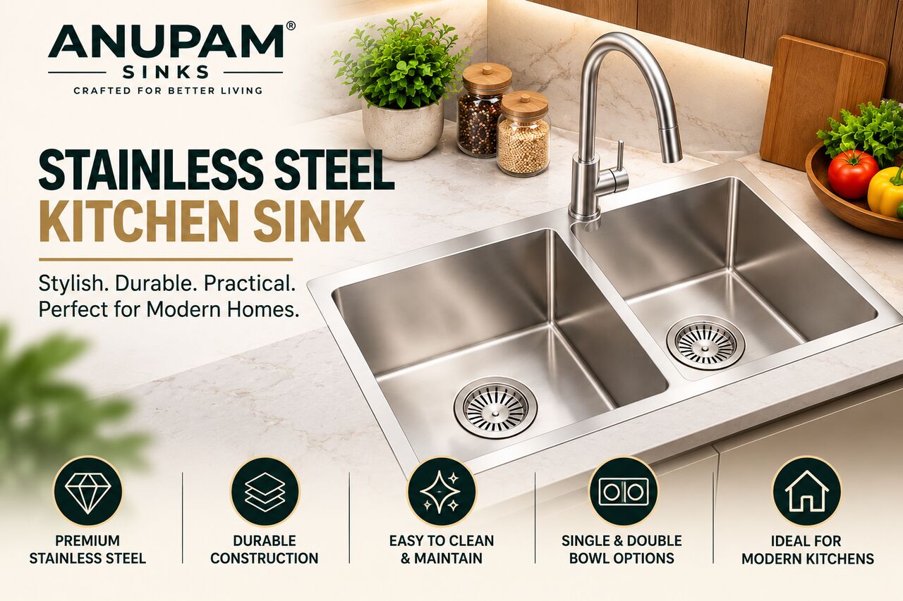 New Delhi, Household Items, INR 37590,  Durable Stainless Steel Kitchen Sink