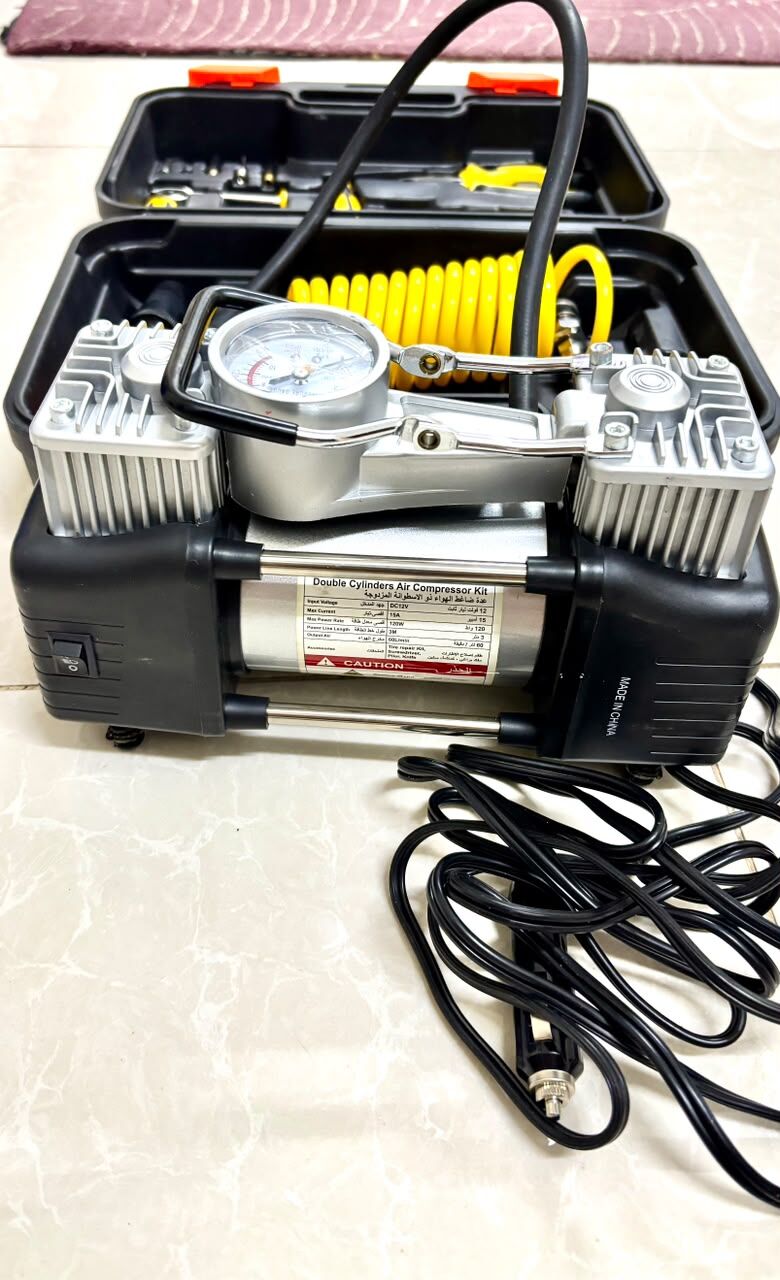 Jubail, Auto Parts, SAR 150,  Autosmart 120W Double Air Compressor Kit-Brand New 50% Discounted