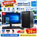 BHD 29,  Computer Core I5 Set &ndash; 8GB RAM 500GB HDD 19" Monitor Win 10 Pro Office Call/36841488
