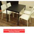 BHD 26,  ✅️ Dining Table & 4 Chairs For Sale In Good Condition With Delivery