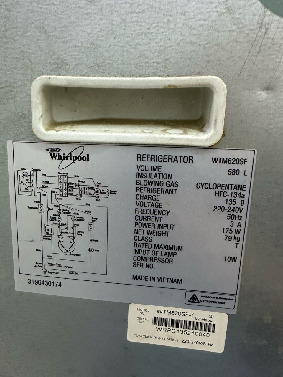 Sanad, Electrical & Plumbing, BHD 75,  580 Litter Very Clean No Frost Refrigerator 4 Sale