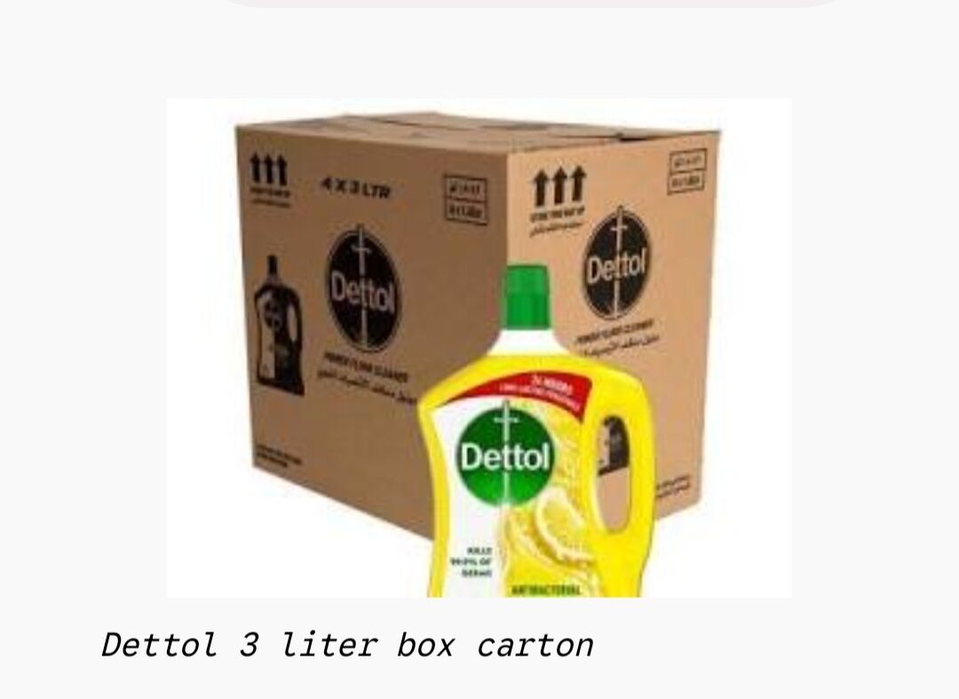 Khobar, Items Wanted, Wanted: Dettol 3-Liter (4-Piece) Empty Cartons &ndash; 0.50 SAR Each