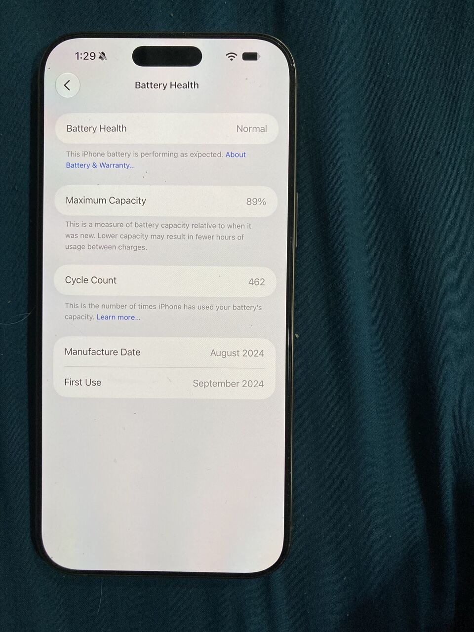 Al Malaz, Mobile Phones, SAR 3000,  IPhone 16 Pro Max 256gb Desert Titanium