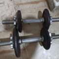 SAR 350,  Complete Cast Iron Home Gym Set- Barbell Bar, Dumbbell, Adjustable Bench Press And Weights