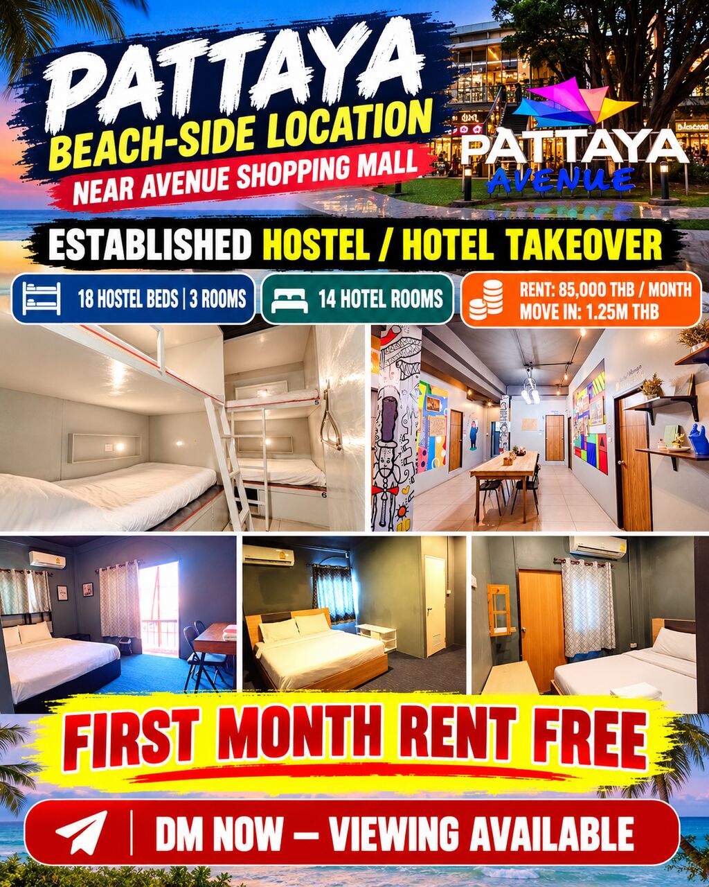 Bangkok, Buildings, THB 1250000,  560 Sq. Meter,  HOSTEL + 14 BUDGET ROOMS Take Over In Triple A Location !