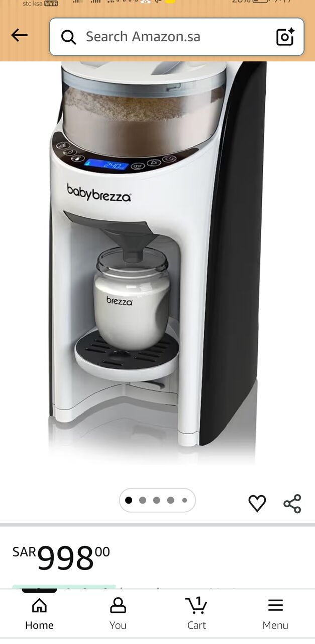 Jeddah, Baby & Kid Stuff, SAR 600,  Baby Bareeza Pro Advance Automatic Milk Maker. Excellent Condition. Like New