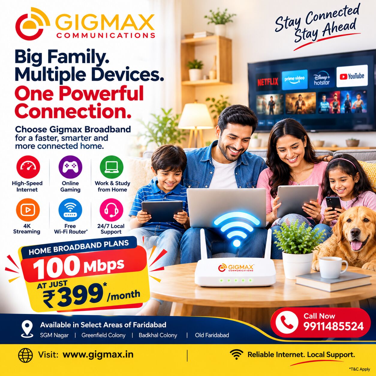 Faridabad, Business, Best WiFi In Faridabad For Home &ndash; Gigmax Broadband