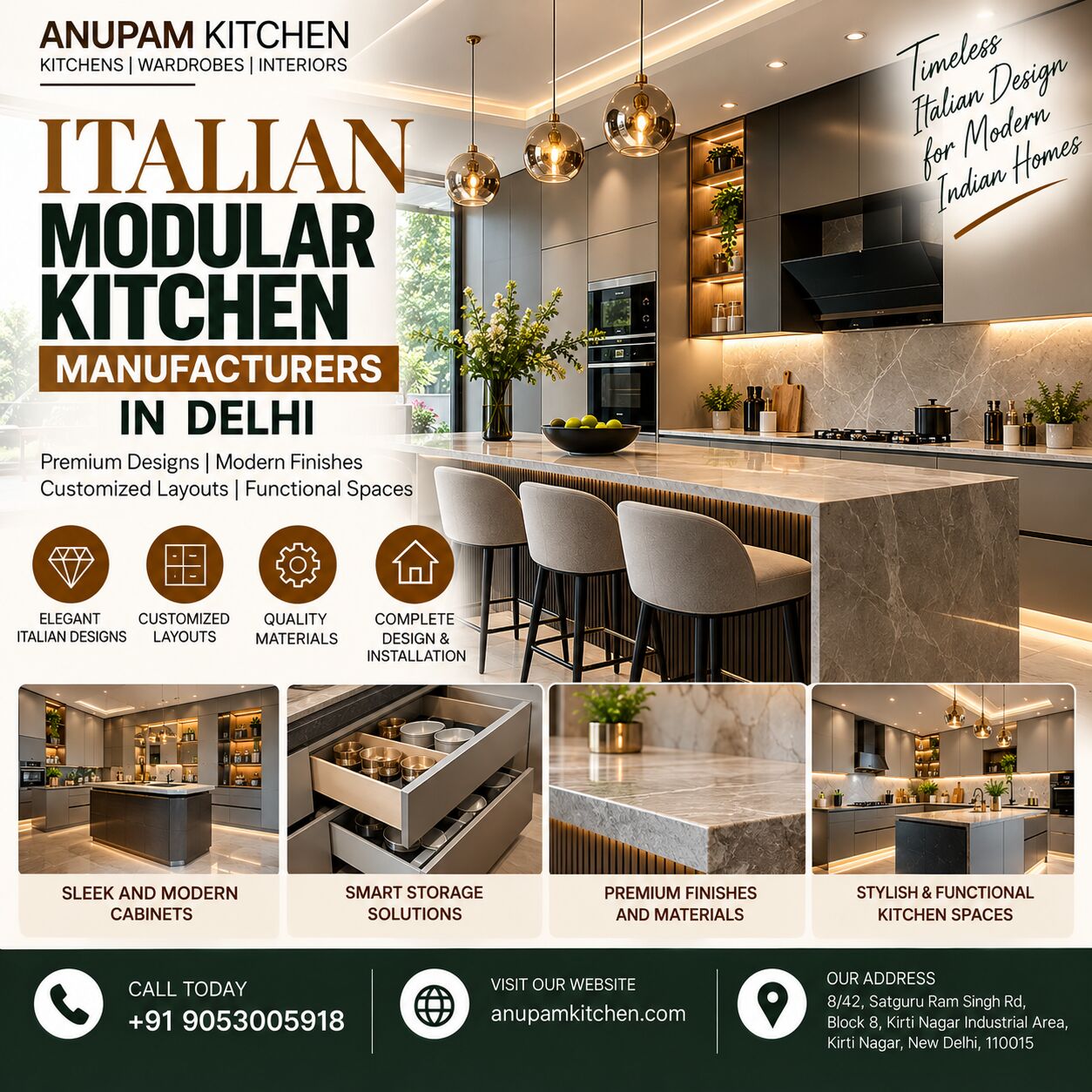 New Delhi, Construction, Luxury Italian Kitchen Solutions For Delhi Homes