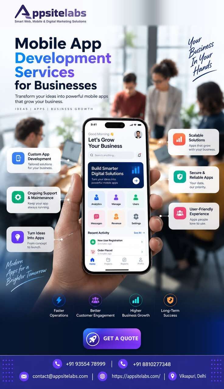 New Delhi, Web Design & Development, Best Mobile App Development Services In Delhi