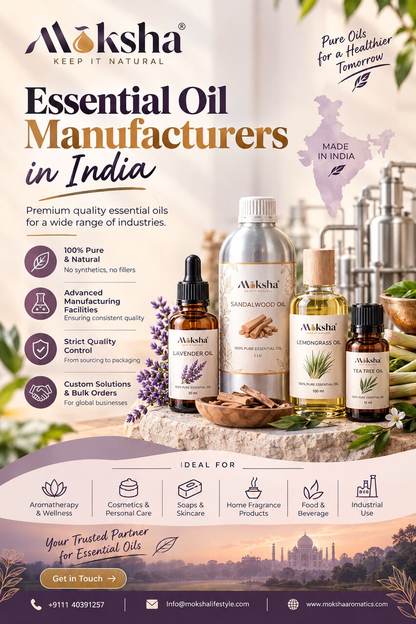 Mumbai, Wholesale Products, Essential Oil Manufacturers In India | Moksha Lifestyle