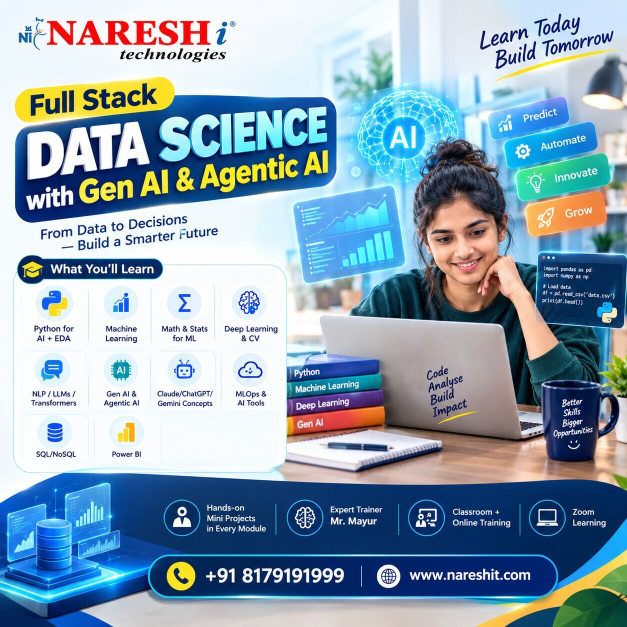 Hyderabad, Education, Data Science Online Training &ndash; Python, ML & Data Analytics