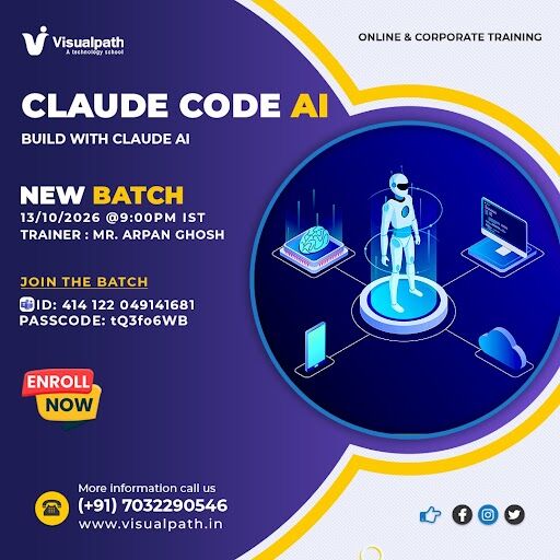 Hyderabad, Lessons Offered, Learn Claude Code AI With The New Batch At Visualpath