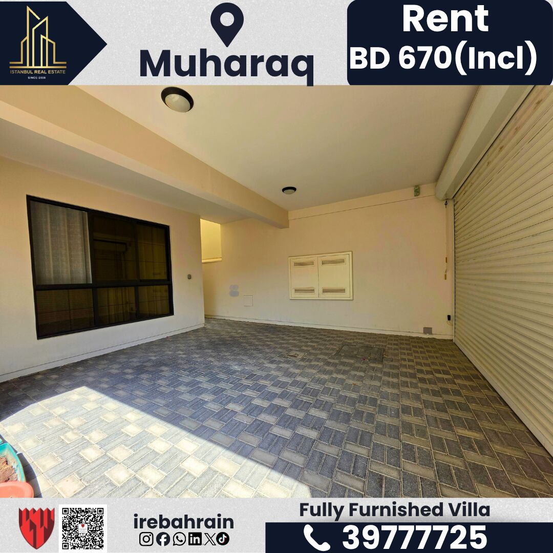 Muharraq, Villas, BHD 670,  Furnished,  Fully Furnished Villa For Rent In Muharraq &ndash; Inclusive Of EWA