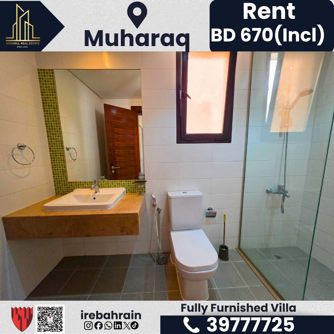 Muharraq, Villas, BHD 670,  Furnished,  Fully Furnished Villa For Rent In Muharraq &ndash; Inclusive Of EWA