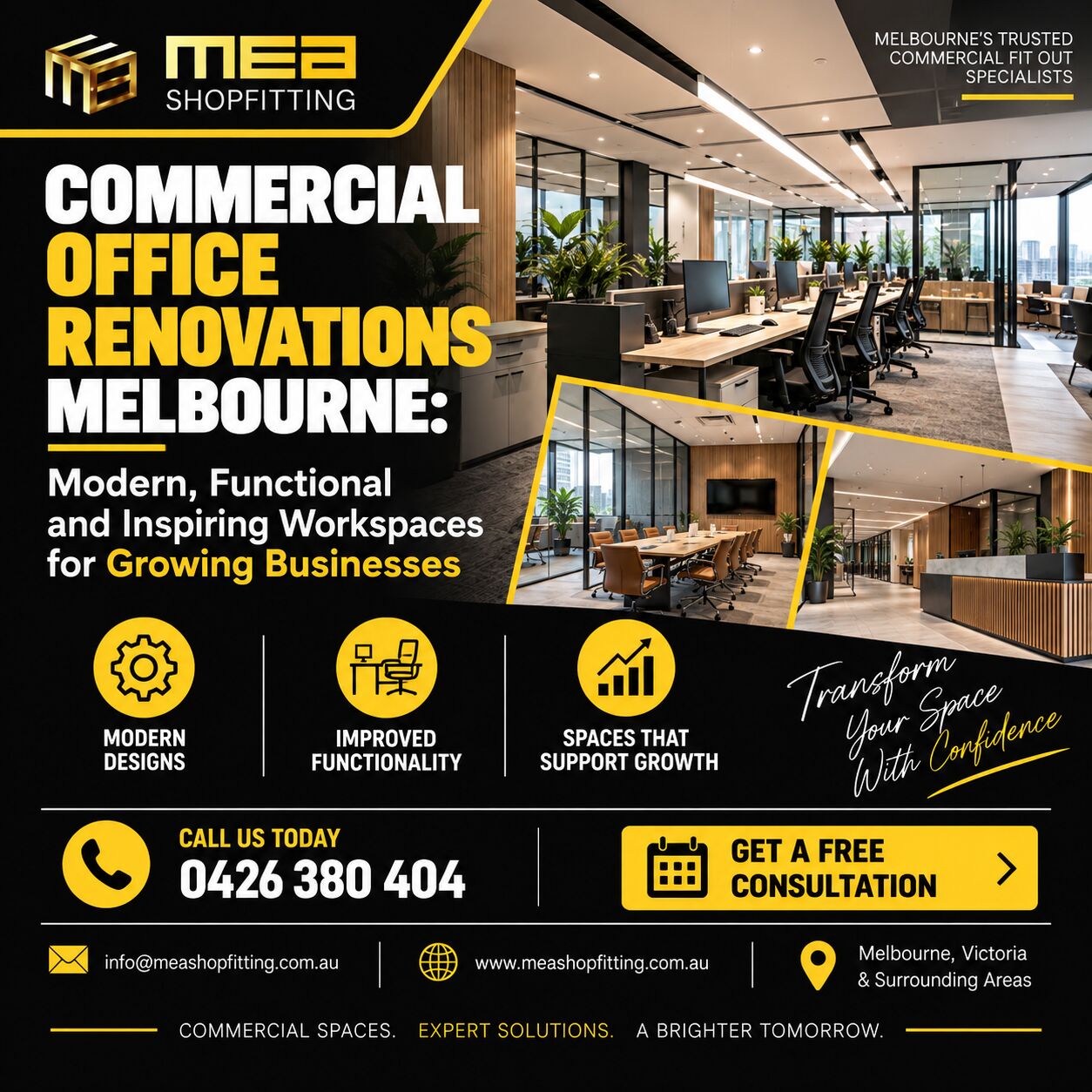 Melbourne, Construction, Commercial Office Renovations Melbourne &ndash; Modern, Functional & Inspiring Workspaces