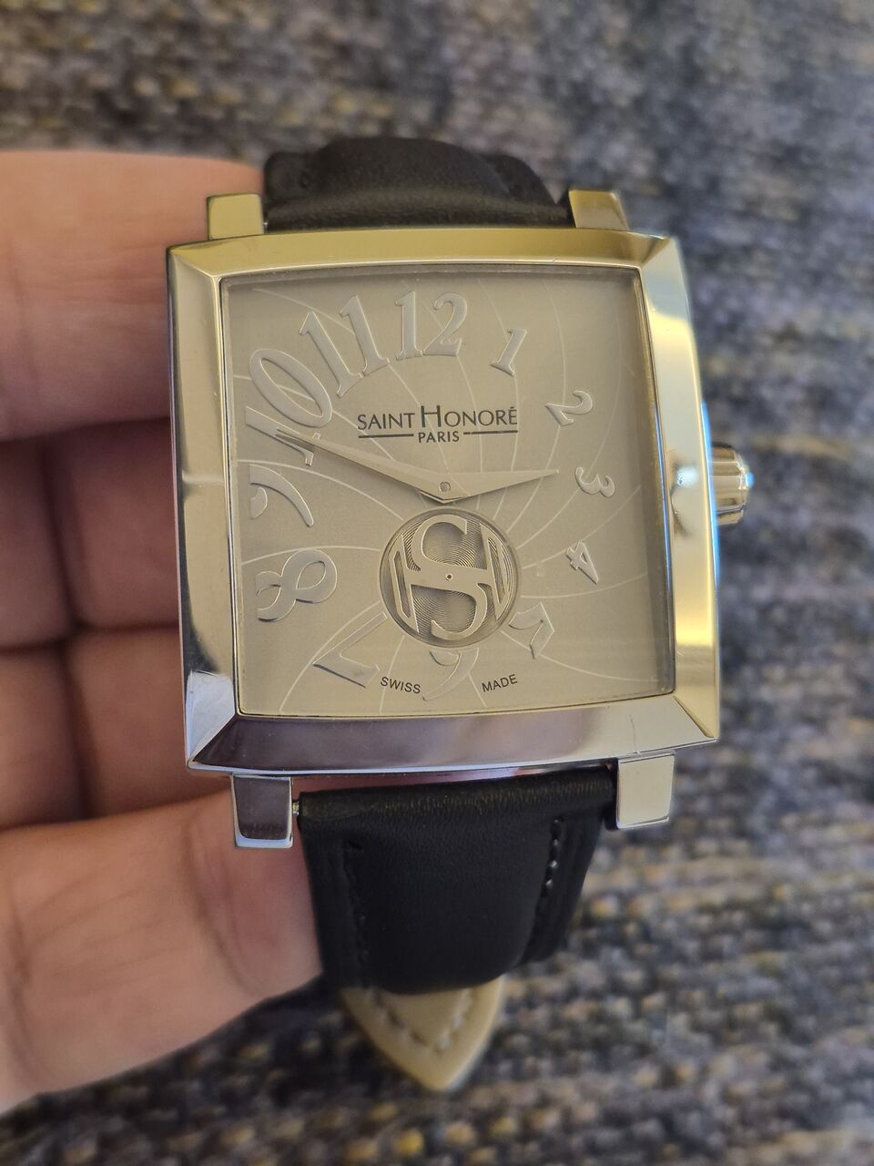 Riyadh, Watches, SAR 1250,  Saint Honore Watch Big Dial 42mm For Men Original Swiss Made