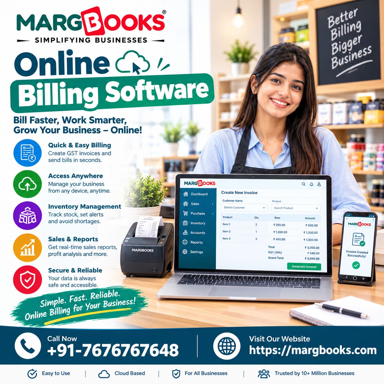 Noida, Accounting, Online Billing Software For Easy Invoicing | MargBooks
