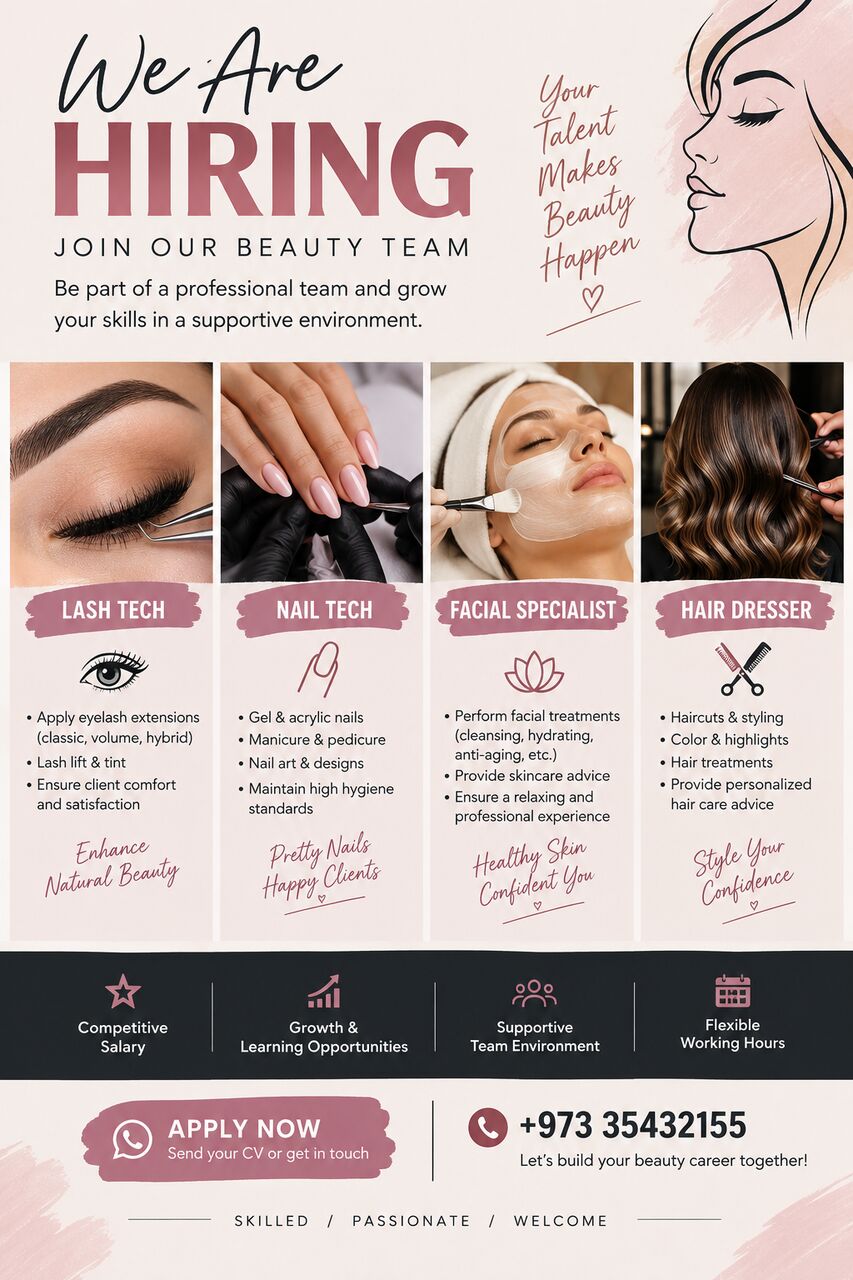 Manama, Jobs, Beautician