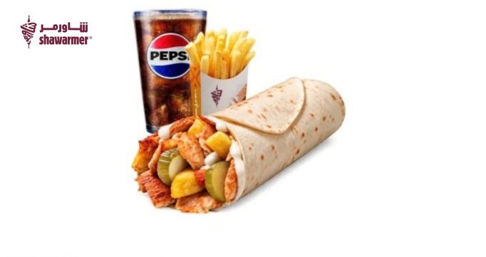Riyadh, Food, Chicken Shawarma Saj Meal With Fries | Shawarmer