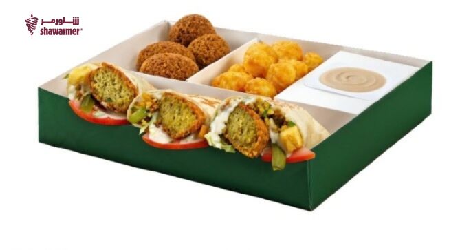 Riyadh, Food, Falafel Box With Crispy Falafel And Potato Bites | Shawarmer