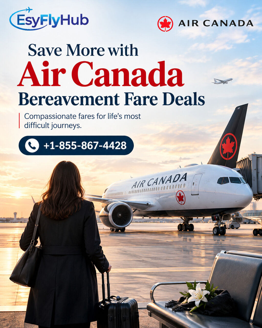 New York, Travel, Save More With Air Canada Bereavement Fare Deals +1-855-867-4428