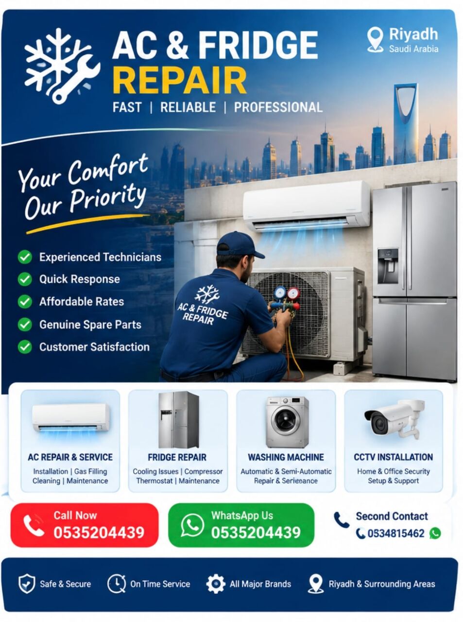 Riyadh, Air Conditioning, Air Conditioner Repair Service
