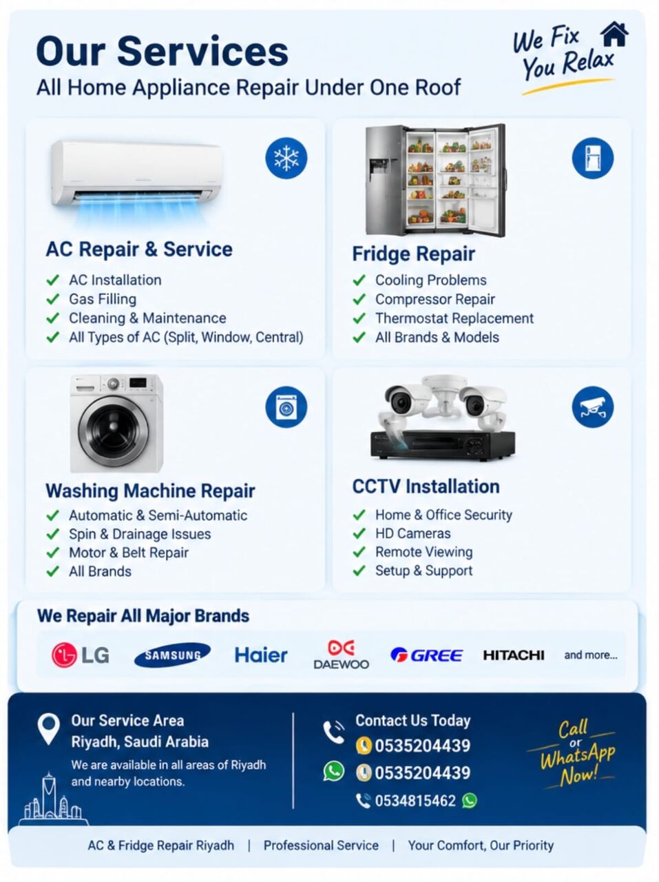 Riyadh, Air Conditioning, Air Conditioner Repair Service