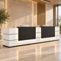 AED 5445,  Vast Large Reception Desk In Dubai | Ergospace