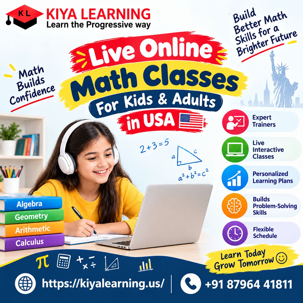 New York, Education, Live Online Math Classes For Kids & Adults In USA